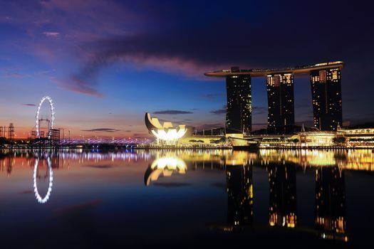 Singapore city skyline