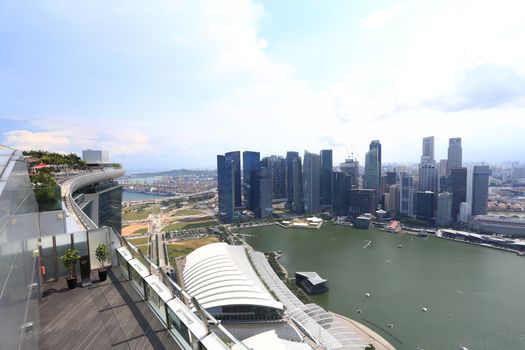 Skyline of Singapore business district, Singapore