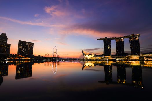 Singapore city skyline