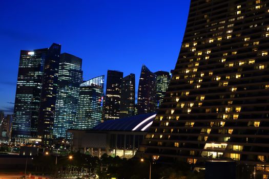 Singapore city skyline