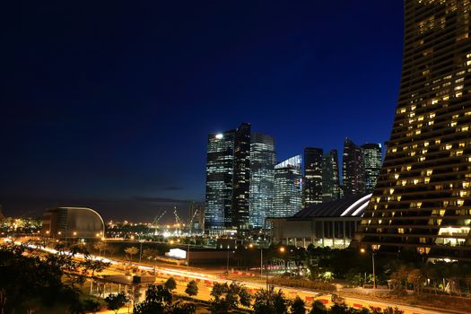 Singapore city skyline