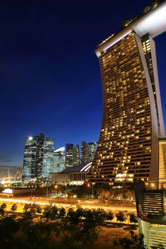 Singapore city skyline