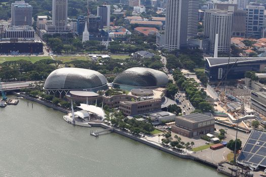 Bird's eye view of Singapore