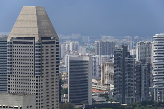 Bird's eye view of Singapore