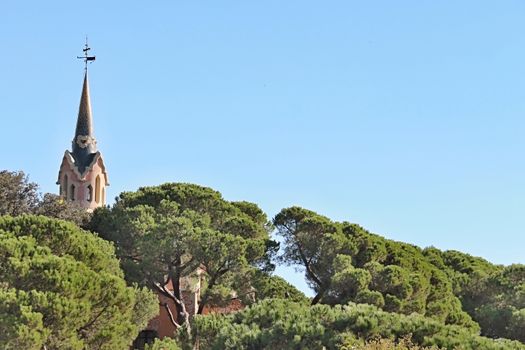 Photo of Parc Guell, Barcelona, Spain made in the late Summer time in Spain, 2013