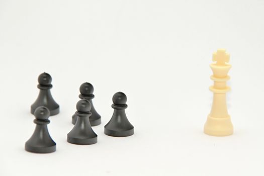 Photo of Chess Figurines perfectly fits to various presentation purposes.