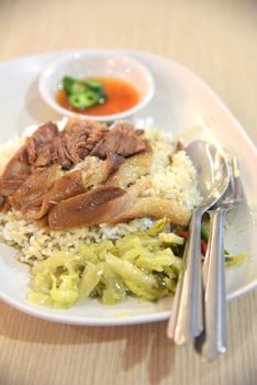 Stewed Pork Leg with Rice, Thai cuisine