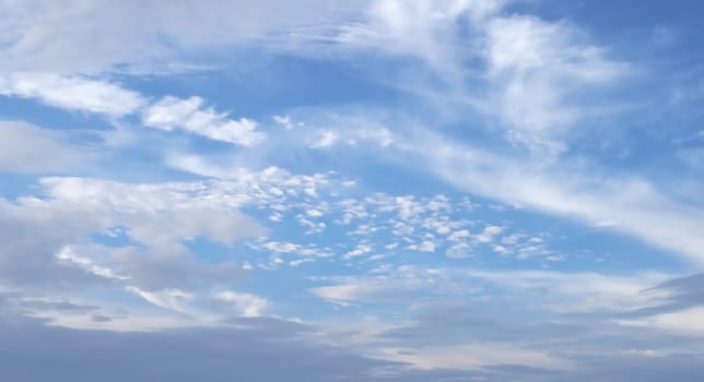 Nice blue sky with clouds background