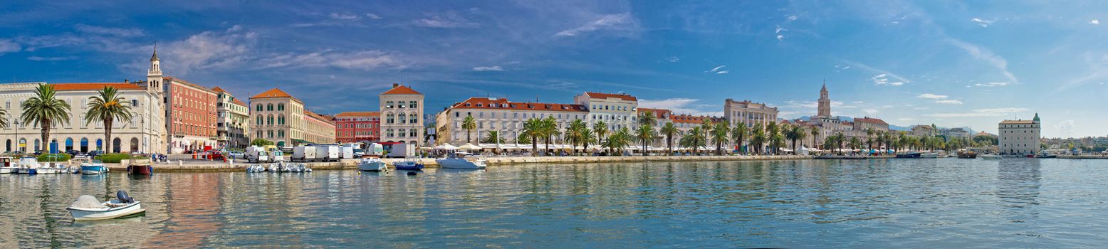 Beautiful Split panoramic waterfront view, Dalmatia, Croatia