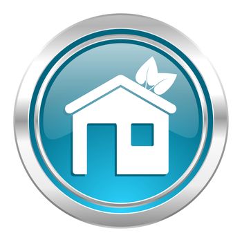 house icon, ecological home symbol
