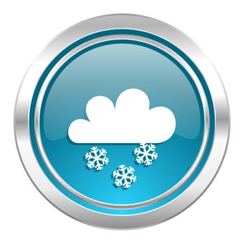 snowing icon, waether forecast sign