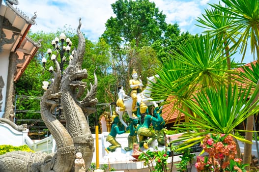 The Beautiful of Wat Phrathat Pha-Ngao is public temple in Chiang san, Chiang Rai,Thailand.