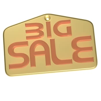 High Quality Big Sale product badge isolated on white.