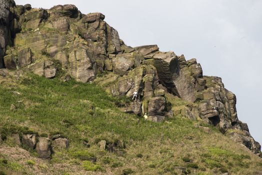 Popular climbing and walking destination, the Roaches, Staffordshire