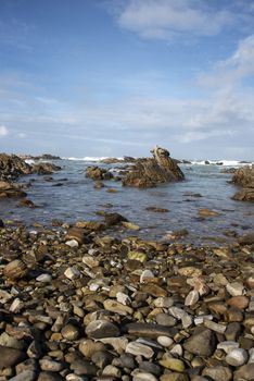 A rocky beach at Cape Agulhas, South Africa