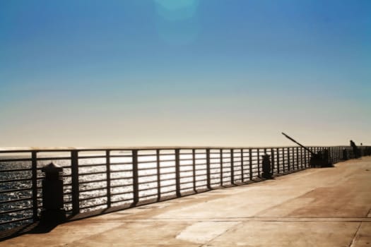 Beach pier in California.