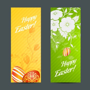 Easter Holiday Set with Two Banners