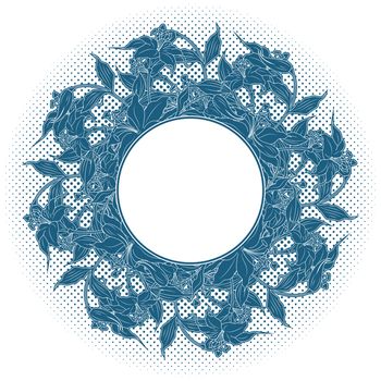 abstract decoration with flower elements, vector illustration