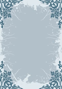 abstract grunge floral decorative background vector illustration