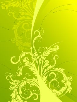 Abstract Floral Vector Background, decorative background