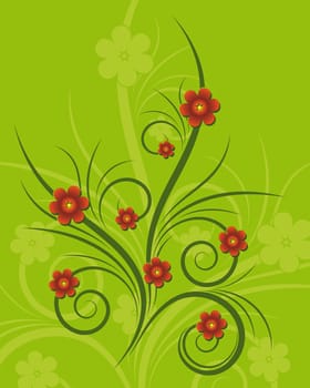 Abstract Floral Background