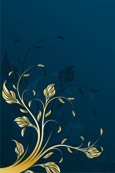 Abstract vector floral background decorative flower design