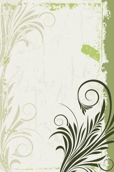 Abstract Floral Vector Background, decorative background