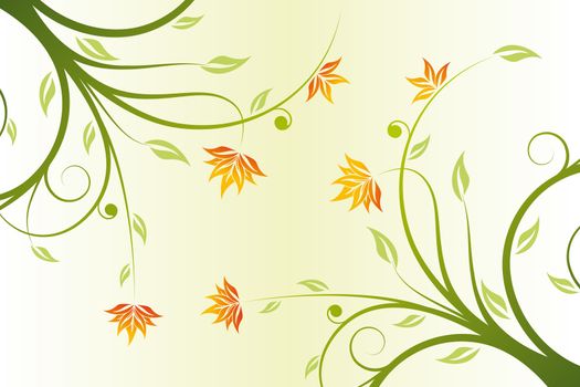 Abstract floral design background for creative ideas