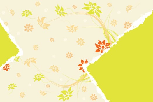 Abstract Floral Background. Vector illustration. Abstract Pattern.