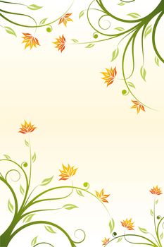 Abstract floral design background for creative ideas