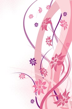 Abstract Floral Background. Vector illustration. Abstract Pattern.