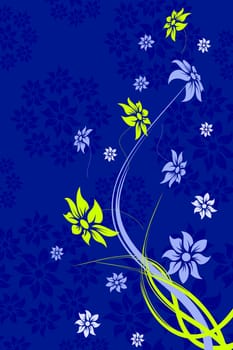 Abstract Floral Background. Vector illustration. Abstract Pattern.