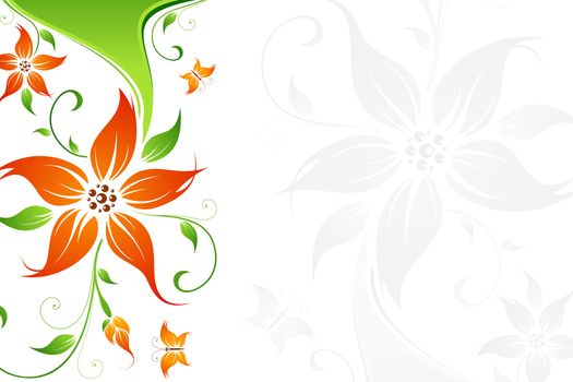 Abstract Floral Background. Vector illustration. Abstract Pattern.