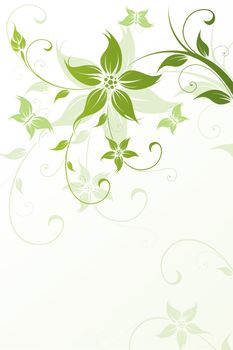 Abstract Floral Background. Vector illustration. Abstract Pattern.