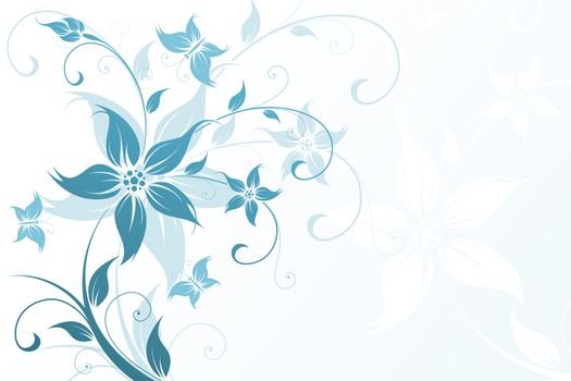 Abstract Floral Background. Vector illustration. Abstract Pattern.