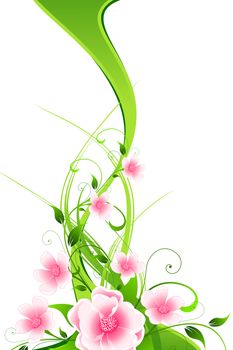 Abstract modern floral background for your design