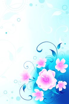 Abstract modern floral background for your design