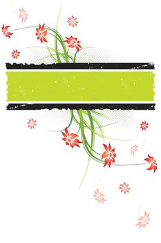 Abstract Background with flowers for your design