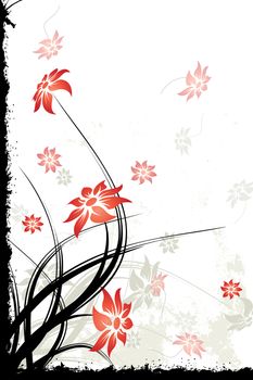 Abstract Background with flowers for your design