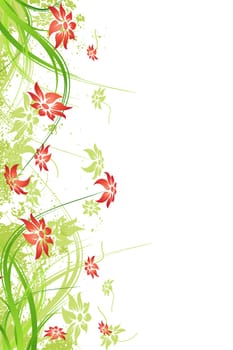 Abstract Background with flowers for your design