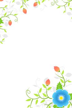 Abstract Background with flower and buds for your design