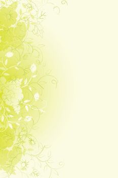 Abstract Background with flowers and buds for your design