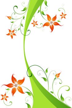 Abstract Background with flowers for your design