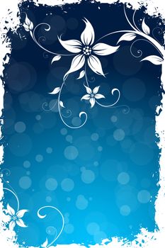 Grungy Floral Background for your Design