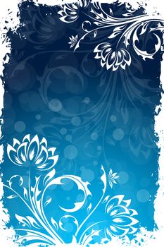 Abstract Grunge Flower Background for Your Design