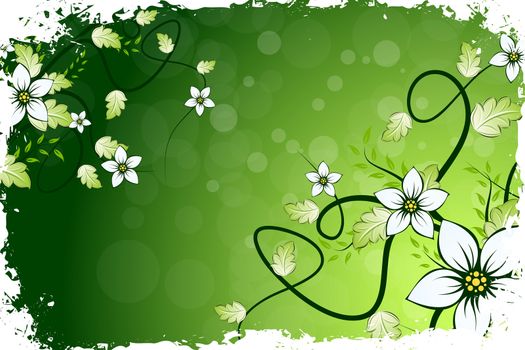 Grungy Flower Background for your Design