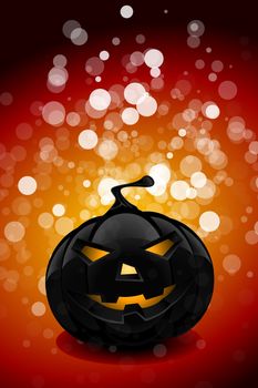 Halloween party background with pumpkin and sparkles for your design