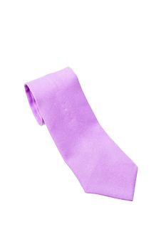 plain purple business neck tie isolated on white background
