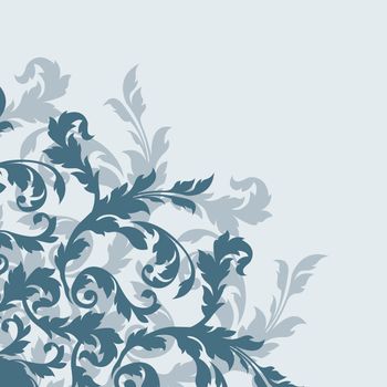 Ornamental design, digital artwork, floral background, decoration