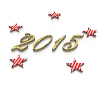 Happy New Year 2015 greeting card.